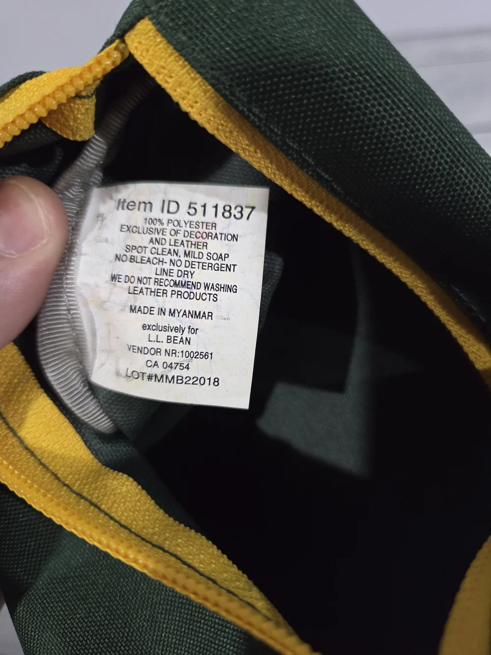 L.L. Bean Zipper Pouch